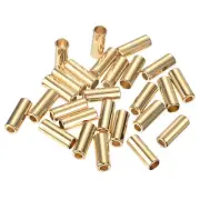 26pcs Metal Cord End Lock Drawstring Rope Stopper for Lanyard Bag Gold