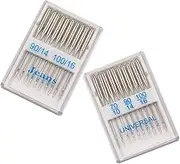 HOODANCOS Travel Sewing Kit 2 Boxes Sewing Machine Needles Point Machine Needles for DIY Projects