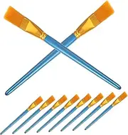 PLAFOPE Acrylic Paint Brush 10pcs Watercolor Paintbrush Set Nylon Pigment Brush Student Supplies Flat Tips