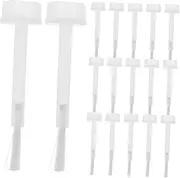 COMPUKAS 250Pcs Nail Polish Applicator Brushes for Easy Liquid Application Soft Bristles for Smooth Manicure for DIY Nail Art and Salon Use