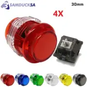 4X Samducksa/Crown SDB-203C-S Clear Color Silent Cherry 30 mm Screw-in button