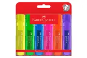 Faber-Castell Textliner 46 Ice Highlighter SuperFluorescent Colours Pack 6