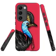 For Samsung Galaxy S23+ Plus Case Shielding Cover, Cassowary Portrait