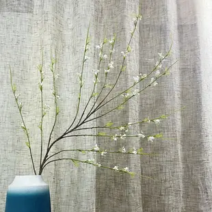 雪柳仿真花長樹枝柳枝植物客廳婚禮插花藝配裝飾假花絹花塑膠擺設
