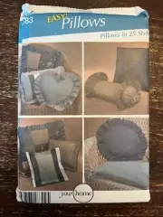 Simplicity 4683 UNCUT Sewing Pattern, Pillows in 25 Styles