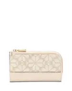 kate spade new york Devin Spade Flower Jacquard Small Slim Bifold Wallet