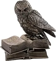*Bronze* Barn OWL on Book Figure Statue Figurine Large