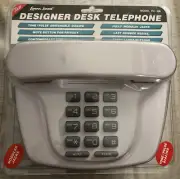 Lenoxx Sound Designer Phone PH-306 large dial buttons w / Mute & Redial NEW