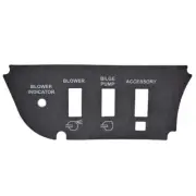 Sea Ray Boat Switch Panel Decal 2068539 | 7 x 2 7/8 Inch Charcoal