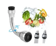 360°Flexible Kitchen Faucet Sprayer, Water Sprayer Extender Attachment Rotating Lengthen Sprayer Hose, Faucet Aerator Water Saving Tap Aerator Faucet