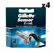 Gillette Sensor Excel Razor 20 Blades Cartridge Twin Blades Manual Replace FAST