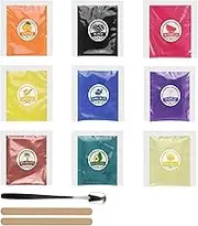 Ronoza 9 Colours for Casting Powder, 5 g, Colour Pigments for Casting Powder, Mica Powder, for DIY Resin Casting Resin, Candle, Bath Bomb, Soap, Cosmetic, Eyeshadow, Nail Polish, Slime, Jewellery