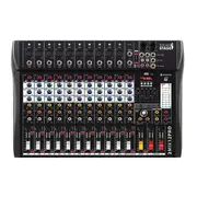 Italian Stage 12-Channel Stereo Audio Mixer with DSP MultiFX IS2MIX12PRO