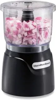 Electric Vegetable Chopper & Mini Food Processor, 3-Cup, 350 Watts, for Dicing