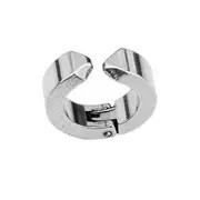 Hoop Earring / Clip-On Earring Clip-On - Silver - 1pc - One Size