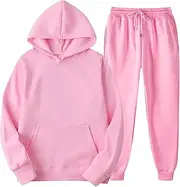 [Qiyifuwang] Women Sweat Casual Outfits Sweatsuit 2 Piece Athletic Track Suit Fashion Winter Oversized Gym Lounge Set Tracksuit RD2,X-Large, #01_rd2, X-Large