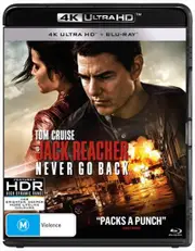 Jack Reacher Never Go Back UHD
