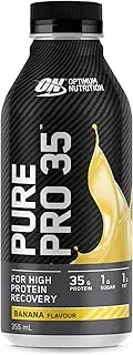 OPTIMUM NUTRITION Pure Pro 35 Protein Drink, Banana Flavour, 355ml, 12 Pack