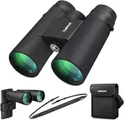 [Kylietech] High Power 12x42 Binoculars for Adults with BAK4 Prism, FMC Lens, Fogproof & Waterproof Great for Bird Watching Travel Stargazing Hunting Concerts (Smartphone Adapter Included)