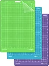 REALIKE 8.5”x12” Cutting Mat for Cricut Joy Xtra (StandardGrip, LightGrip, StrongGrip 3 Mats), Variety Adhesive Cutting mats for Cricut Joy Xtra Accessories