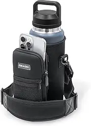 Insulated Carrier Bag Designed for YETI Rambler 36oz Water Bottle with Large Storage Pocket, Hand Strap and Padded Shoulder Sling, Travel Sleeve for Phone Storage and Accessories (Neoprene)