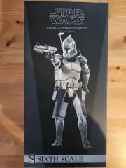 STAR WARS SIDESHOW CLONE COMMANDER WOLFFE 1/6 SCALE FIGURE THE CLONE WARS NEW