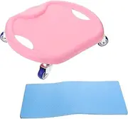 BESPORTBLE 1set Portable Abdominal Training Disc with Knee Pad Non- Sliding Workout Sliders for Core Strength and Full Body Exercises for
