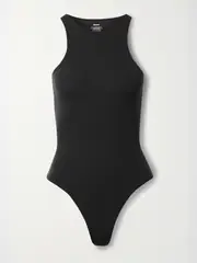 [SKIMS] SKIMS - Fits Everybody High Neck Bodysuit - Onyx - Black - M M Black