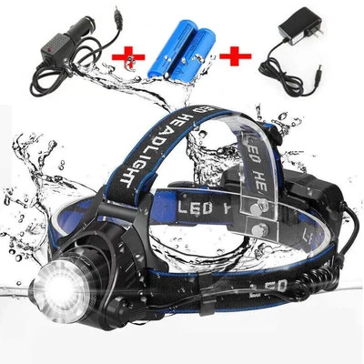 Rechargeable Headlight Super Bright 990000LM LED Headlamp Head Torch Flashlight