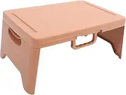 Folding Table Desks Computer Desk Laptop Portable Desk Lap Table for Bed Small Lap Desk Home Office Lap Desk Tablet Lap Desk Lap Desk Holder Computer Table for Bed Plastic Orange