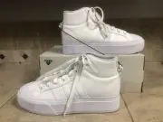 Adidas Bravada 2.0 Mid Platform Cloud White Sneakers IE2316 Women's Size 8