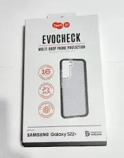 NEW Tech21 EVO CHECK Case for Samsung Galaxy S22+ Plus - SMOKEY BLACK