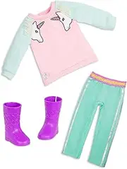 Glitter Girls Dolls by Battat – Unicorn Dreaming Fashion Outfit (Pink) – 14-inch Doll Clothes and Accessories for Kids Ages 3 and Up – Children’s Toys