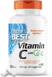Doctor's Best Vitamin C with Quali-C 1000 mg, Non-GMO, Vegan, Gluten Free, Soy F