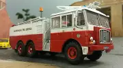 Scale 1:76 HO/OO/00 Thornycroft Nubian Airport Airfield Rescue Fire Engine Model