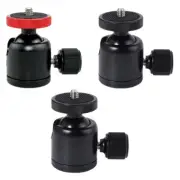 Round Head Tripod Head Camera Hot Shoe Mount with 1/4" 3/8 Screw Camera Head