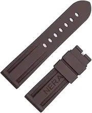 [UMCNVV] Fluorine Rubber 22mm 24mm Watch Band Silicone Watchband For Panerai Watch Strap