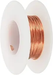 uxcell 99.9% Pure Copper Wire for Jewelry Making, 24 Gauge (0.5mm) Copper Craft Wire 24.6 Feet Beading Jewelry Making Supplies for Crafting Wreath Electroculture Gardening