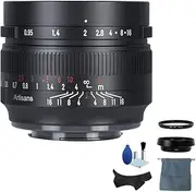 7artisans 50mm F0.95 Large Aperture Prime APS-C Lens Compatible for Nikon Z-Mount Mirrorless Cameras， Manual Focus