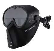 TITUS MS1 ATV OFF-ROAD Full Face Mask w/ Integrated Googles (Vented) Shield