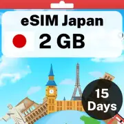 eSIM Japan - 2 GB - 15 Days - Travel eSIM | QR code activation