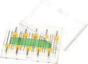 Sewing Machine Needles, Twin Needle Double Needle 10Pcs Twin Needles Multiple Models Double Pins with Plastic Box for Household Sewing Machine