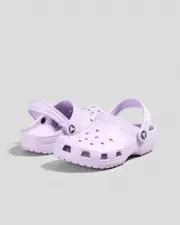 [Crocs] Crocs Girls' Kids' Classic Clogs Shoes in Lavender Size 2 2 Lavender