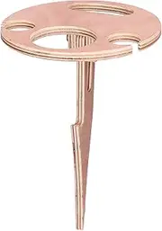 Foldable Wine Rack Outdoor Wine Table Support Holder for Party & Backyard Picnic Mini Wooden Picnic Table