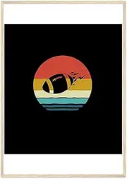 Rugby - Vintage Retro Rugby Ball - Rugby Player Gift - Poster - Retro Posters