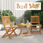 Folding Garden Dining Set Table and Chairs Furniture Solid Wood Acacia vidaXL
