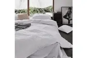 Tufted ultra soft microfiber quilt cover set-super king white