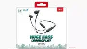 Wireless in-ear neckband headphones with mic.