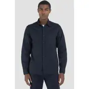 Replay Mens Plain Shirt Regular Fit Twill Long Sleeve w/ Pocket Orange
