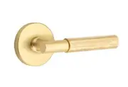 Emtek Select Passage, Disk Rosette, T-Bar Stem, Hammered Handle US4 RH